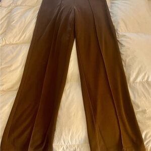 Chic Wide Leg Brown Women's Pants